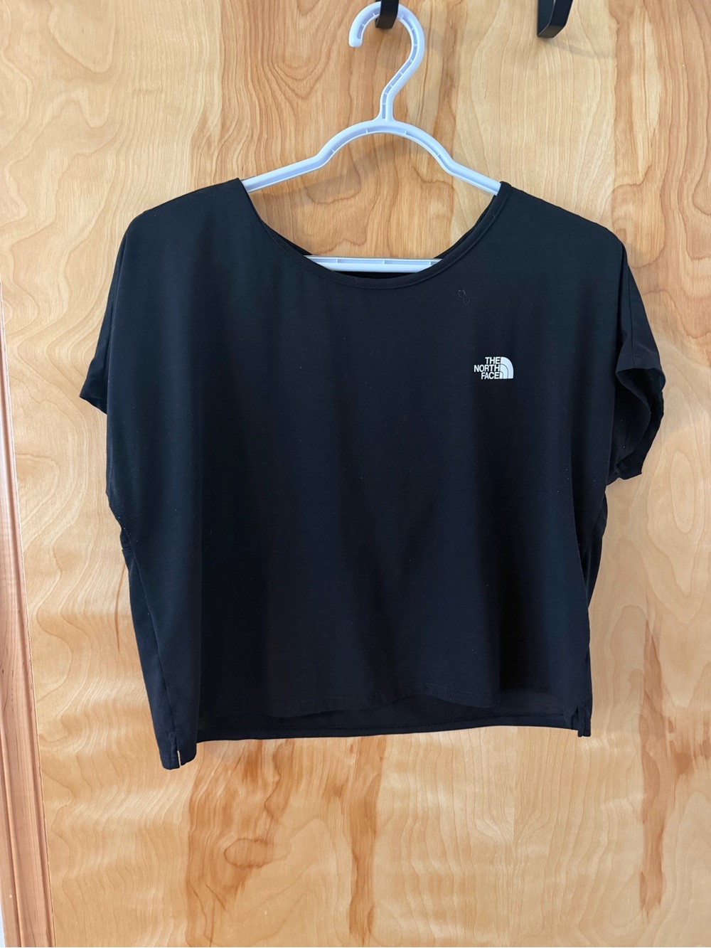 The North Face Black Women's Cropped Tee with Logo